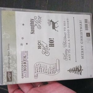 🔹️Stampin'Up! Greetings from Santa stamp set of 11